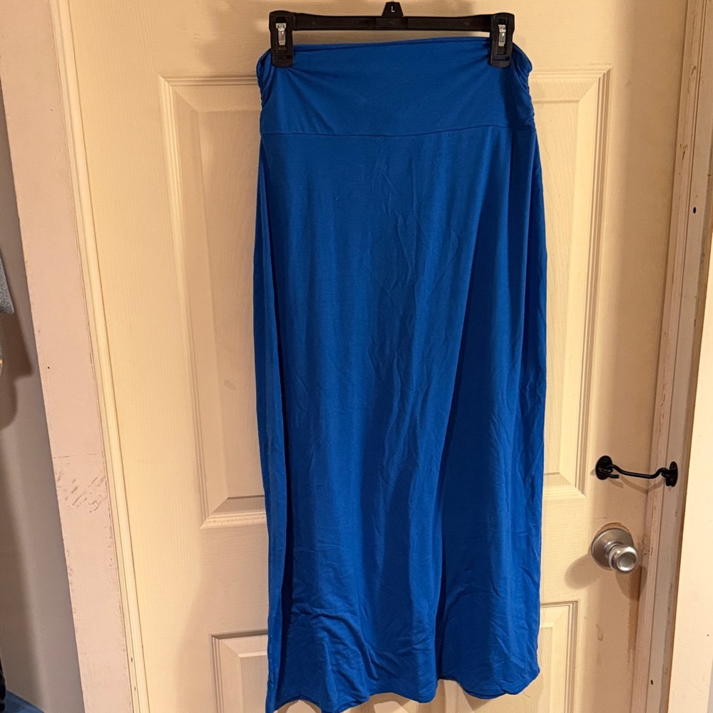 Faded Glory Vibrant Blue Maxi Skirt